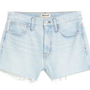 MADEWELL Relaxed Cutoff Light Wash Denim Shorts 27